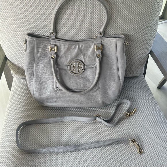 Tory Burch leather grey tote - Picture 6 of 9